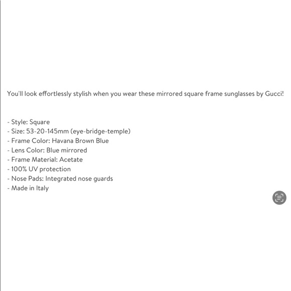 GUCCI COOL UNISEX HAVANA AND BLUE MIRROR SUNGLASSES - Picture 14 of 16